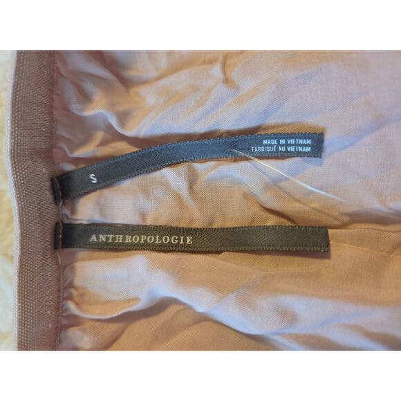 By Anthropologie Soft Pink Pleated Silky flowy Shorts size Small NWT - Picture 4 of 4